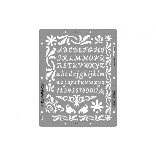 Fiskars ShapeBoss Stencil - Script Letters 5625 Fiskars ShapeBoss Stencil - Script Letters