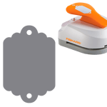 Fiskars Scallop Tag Maker with Built-in Eyelet Setter (2" x 3")
