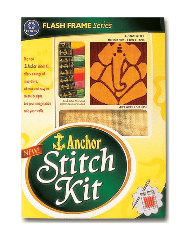 Anchor Stitch Kit - Ganapathy (14cm x 16cm) askaff100000058 main ganapathy Anchor Stitch Kit - Ganapathy (14cm x 16cm)