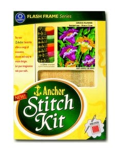 Anchor Stitch Kit - Spring Flowers (19cm x 21cm)