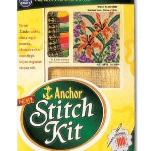 Anchor Stitch Kit - Wild Blossoms (19cm x 21cm)
