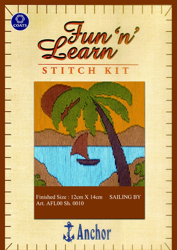 Anchor Stitch Kit - Sailing by (12cm x 14cm) askafl000000010 main sailing by Anchor Stitch Kit - Sailing by (12cm x 14cm)