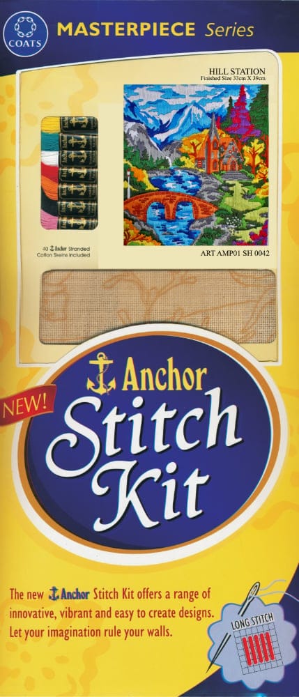 Anchor Stitch Kit - Hill Station (33cm x 39cm) askamp100000042 main hill station Anchor Stitch Kit - Hill Station (33cm x 39cm)