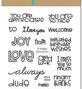 Paper Smooches Clear Stamp - Word Salad