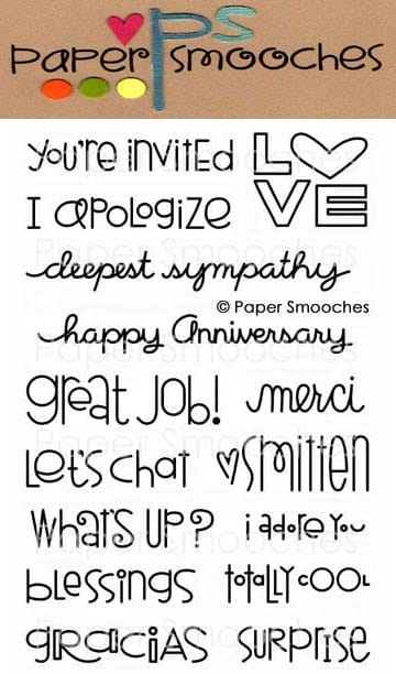 Paper Smooches Clear Stamp - Good Gab fbs067 Paper Smooches Clear Stamp - Good Gab