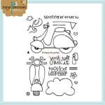 Paper Smooches Clear Stamp -  Spiffy Scooters