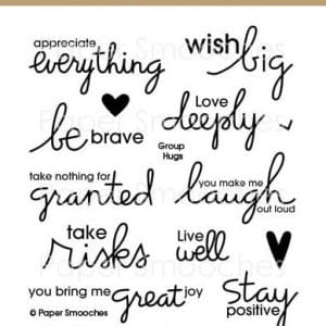 Paper Smooches Clear Stamp - Group Hugs