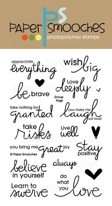 Paper Smooches Clear Stamp - Group Hugs nos182 Paper Smooches Clear Stamp - Group Hugs