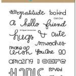 Paper Smooches Clear Stamp -  Chit Chat