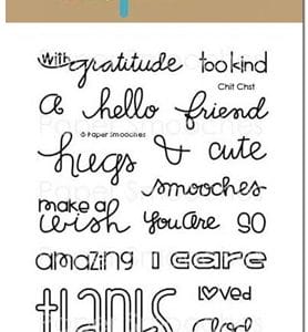Paper Smooches Clear Stamp - Chit Chat