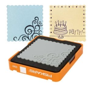Fiskars Thick Material Medium Design Set - Scalloped Square