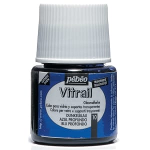 Pebeo Vitrail Satin Glass Color (45ml) - Deep Blue