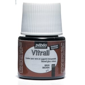 Pebeo Vitrail Satin Glass Color (45ml) - Brown