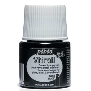 Pebeo Vitrail Satin Glass Color (45ml) - Black