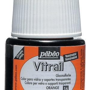 Pebeo Vitrail Satin Glass Color (45ml) - Orange