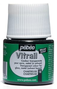Pebeo Vitrail Satin Glass Color (45ml) - Chartreuse