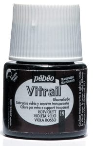 Pebeo Vitrail Satin Glass Color (45ml) - Red Violet