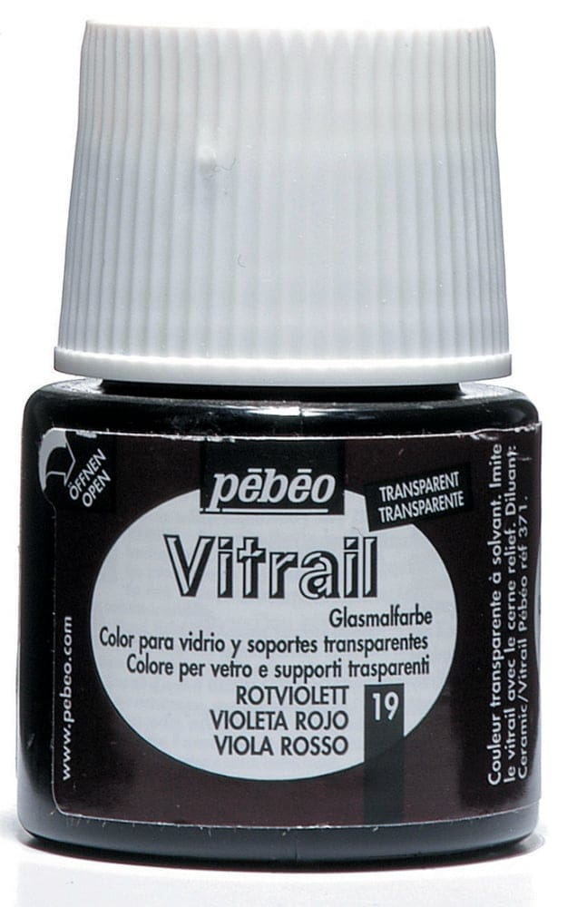 Pebeo Vitrail Satin Glass Color (45ml) - Red Violet