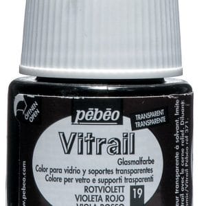 Pebeo Vitrail Satin Glass Color (45ml) - Red Violet