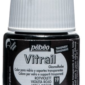Pebeo Vitrail Satin Glass Color (45ml) - Red Violet