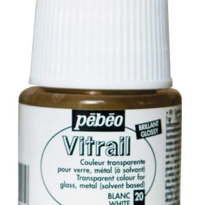 Pebeo Vitrail Satin Glass Color (45ml) - White
