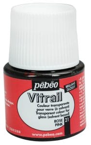 Pebeo Vitrail Satin Glass Color (45ml) - Pink