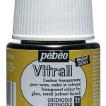 Pebeo Vitrail Satin Glass Color (45ml) - Green Gold