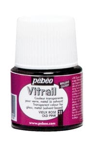 Pebeo Vitrail Satin Glass Color (45ml) - Old Pink