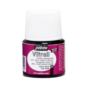 Pebeo Vitrail Satin Glass Color (45ml) - Old Pink