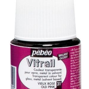 Pebeo Vitrail Satin Glass Color (45ml) - Old Pink
