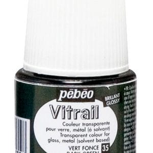 Pebeo Vitrail Satin Glass Color (45ml) - Dark Green