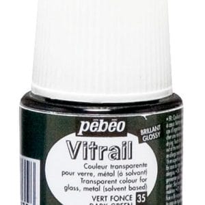 Pebeo Vitrail Satin Glass Color (45ml) - Dark Green
