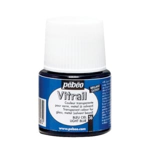 Pebeo Vitrail Satin Glass Color (45ml) - Sky Blue