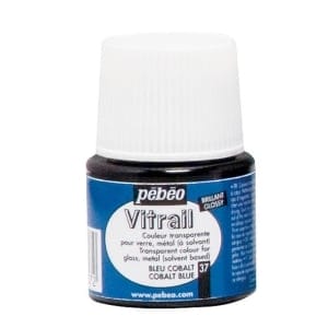 Pebeo Vitrail Satin Glass Color (45ml) - Cobalt Blue