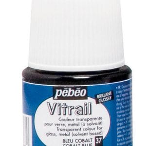Pebeo Vitrail Satin Glass Color (45ml) - Cobalt Blue