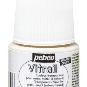 Pebeo Vitrail Satin Glass Color (45ml) - Pearl