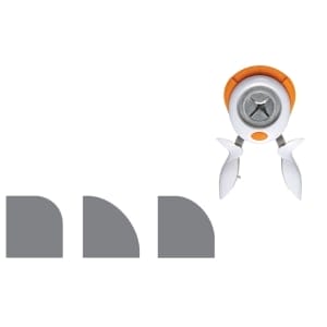 Fiskars 3-in-1 Corner Squeeze Punch - Radius