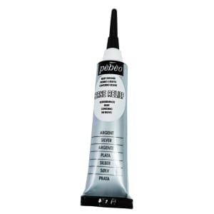 Pebeo Vitrail Cerne Relief Outliner 20ml Tube - Silver