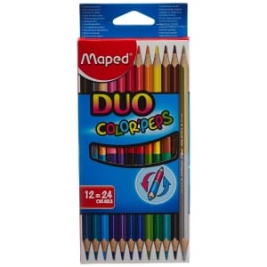Maped Helix Duo Coloured Pencils - 12 pcs