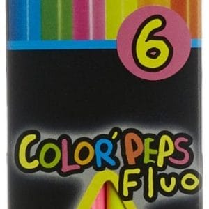Maped Fluo colorpeps - 6 colour pencils