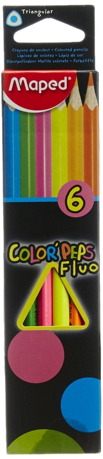 Maped Fluo colorpeps - 6 colour pencils 832003 Maped Fluo colorpeps - 6 colour pencils