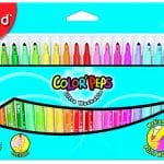 MAPED COLOR PEPS 24x Felt Tip Colouring Pens with Medium Tips