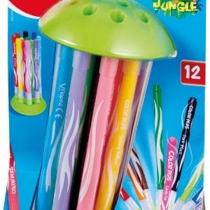 Maped Jungle Innovation Color Peps 12 Felt Pens With Holder