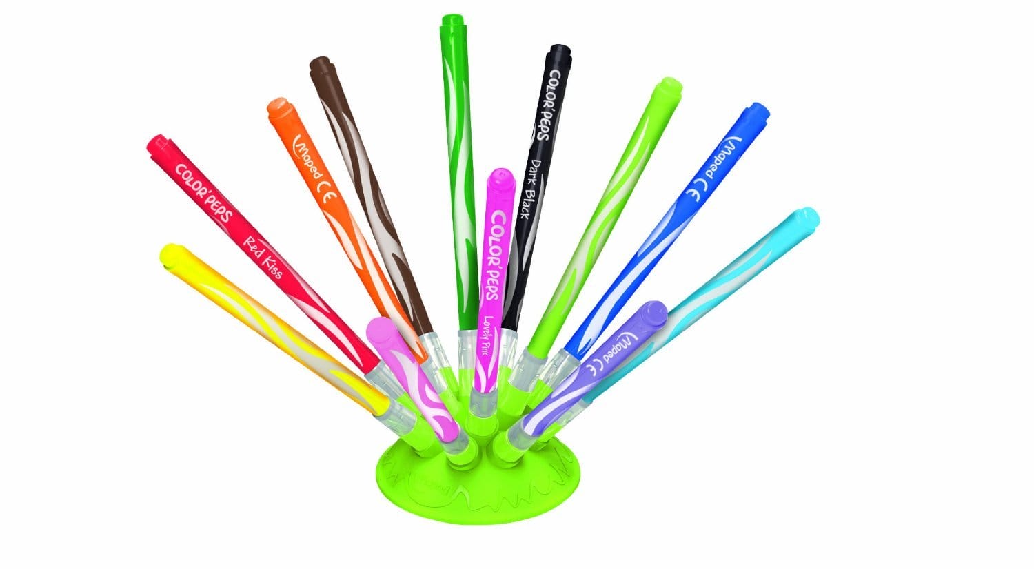 Maped Jungle Innovation Color Peps 12 Felt Pens With Holder 845445 1 845445_1
