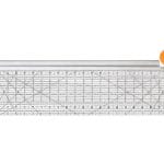 Fiskars Combo Rotary Cutter (45mm) & Ruler (6"x24")