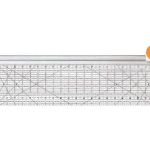 Fiskars Combo Rotary Cutter (45mm) & Ruler (6"x24")