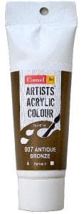 Camel Artist Acrylic Colour 40ml Tube - Antique Bronze