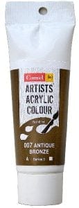 Camel Artist Acrylic Colour 40ml Tube - Antique Bronze
