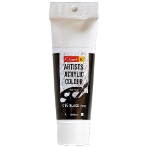 Camel Artist Acrylic Colour 40ml Tube - Black