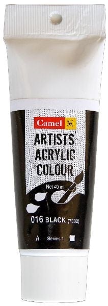 Camel Artist Acrylic Colour 40ml Tube - Black